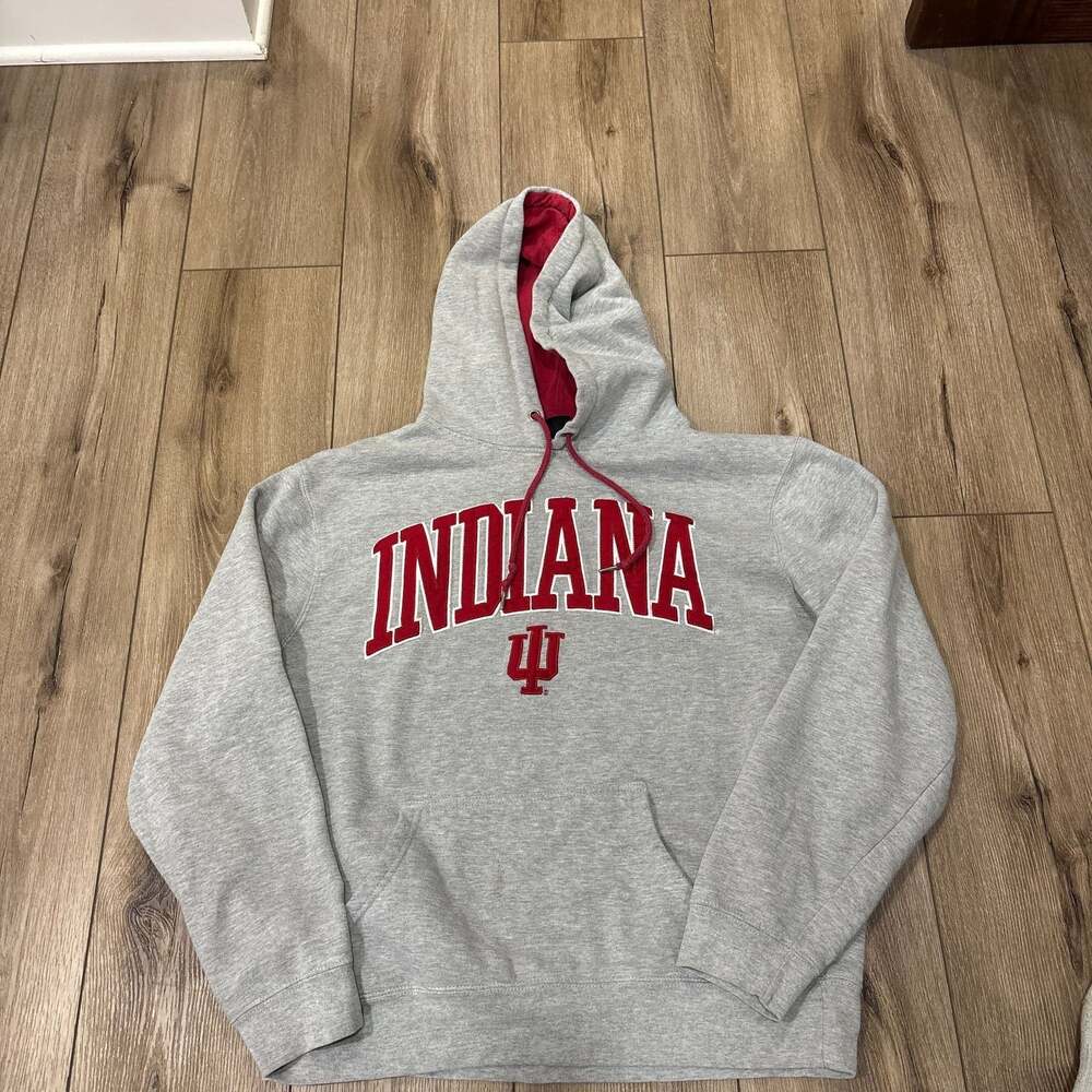 Top of the World Indiana Hoosiers IU Sweatshirt Hoodie Mens L Gray